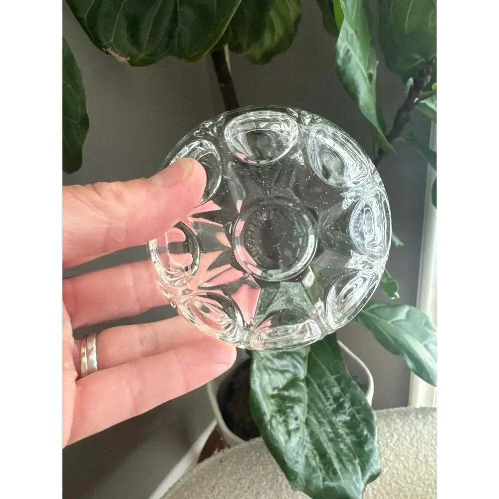 Vintage KIG Glass Berry Bowls – Set of 5 Swirl Dot Dishes